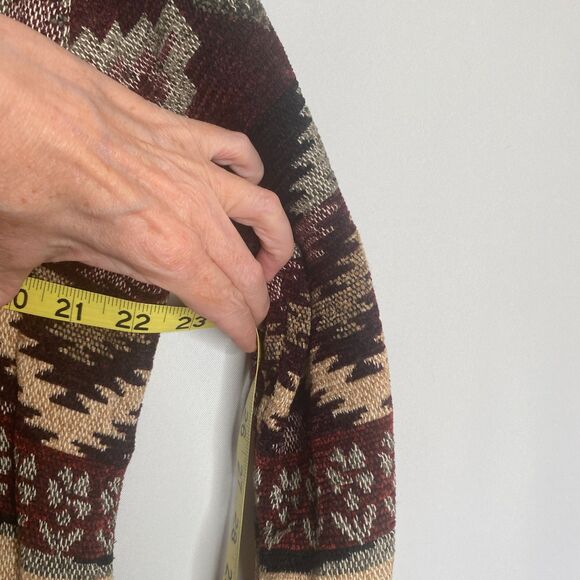 Flashback Couture Woven Jacket Southwestern Art to Wear Button Closure Size M - Picture 12 of 13